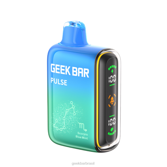 Geek Vape Brasil | Geek Bar Pulse vaporizador descartável de 15k 26B260 menta azul escorpião