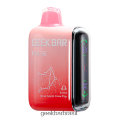 Geek Bar Pulse 7500 sopros Vape descartáveis pop de maçã azeda Z800Z66 Vaporizador Geek Bar