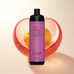 RandM Fumot Shisha 10000 Amor 66 Dispositivo de Vape Descartável com Indicador LED e Bateria de 850 mAh