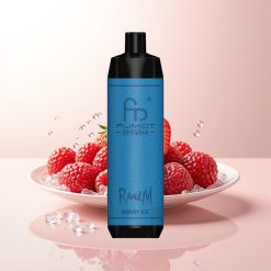 RandM Fumot Shisha 10000 Berry Ice Gelado - LED Indicador & 0.6ohm Bobina em Malha