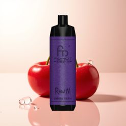 RandM Fumot Shisha 10000 Cherry Fiesta / Festa da Cereja com Indicador LED e Bobina em Rede 0.6ohm