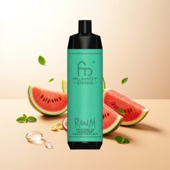 RandM Fumot Shisha 10000 Melancia Melão Maracujá Menta com Indicador LED e Tipo-C