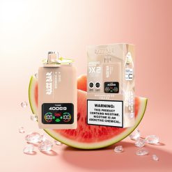 Razz Bar 40000 Melancia Gelo - Cola Gelo com Tela de Potência e Bobina Mesh 1.0Ohm 2