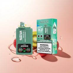 Razz Bar 40000 Morango Kiwi - Mirtilo Framboesa Azeda com Tela de Energia e Bobina Mesh 1.0Ohm 2