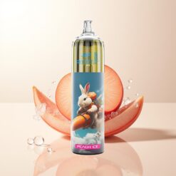 JNR Rocket-X 12400 Pêssego Gelo com Fluxo de Ar Ajustável e Bateria de 850mAh